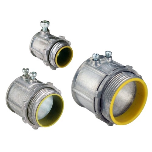 Zinc Alloy Emt Conduit Box Connector with Screws Zincemtsetscrewconnector Zinc Alloy Anti-Corrosion
