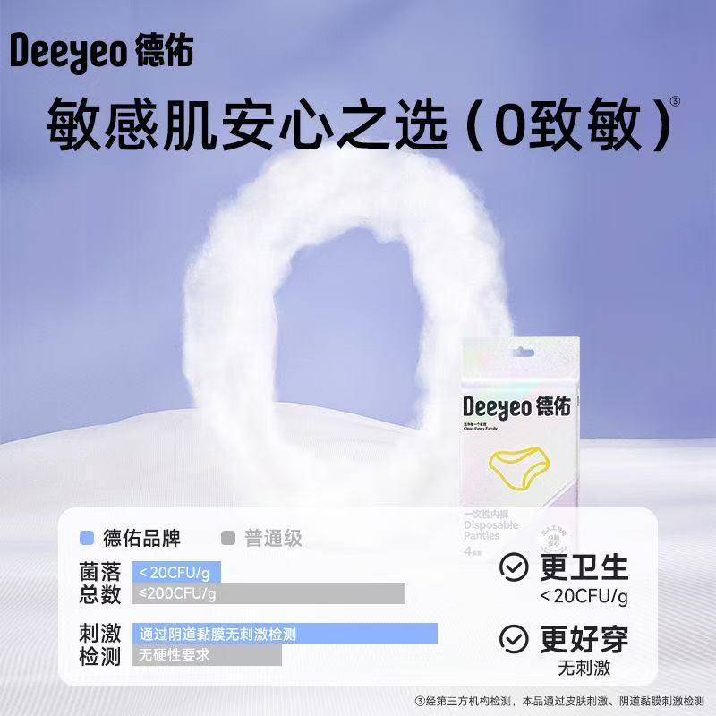 Deyou Non-Woven Disposable Underwear Individually Packaged Women's Triangle Disposable Daily Disposable Pants for Business Trips