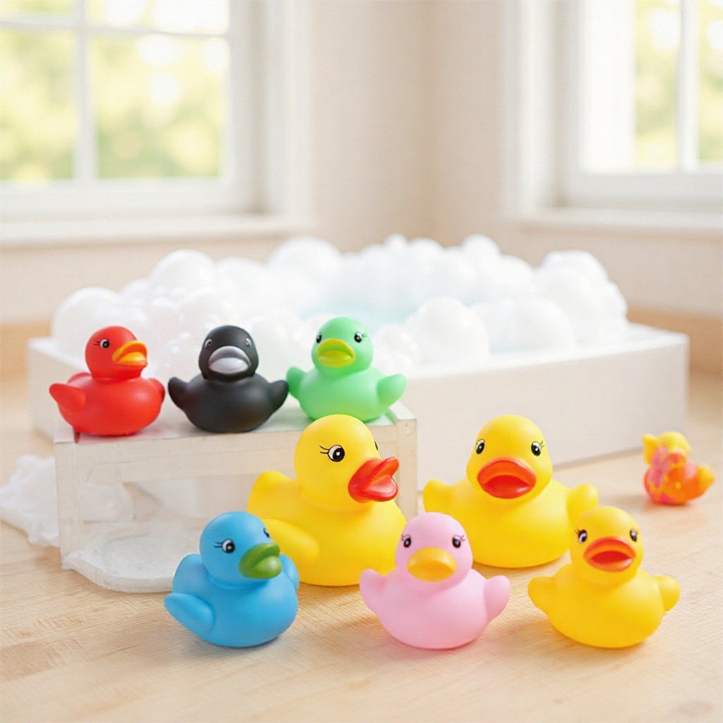 Детская Водная Игра Маленькая Желтая Утка Яркая Мини Утка Виниловая Мягкая Резиновая Игрушка для Купания Утка