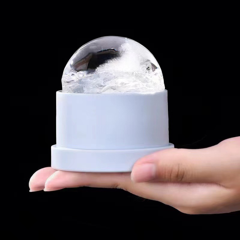 Factory wholesale whiskey silicone round ice hockey mold maker large ice ball frozen ice cube ice tray