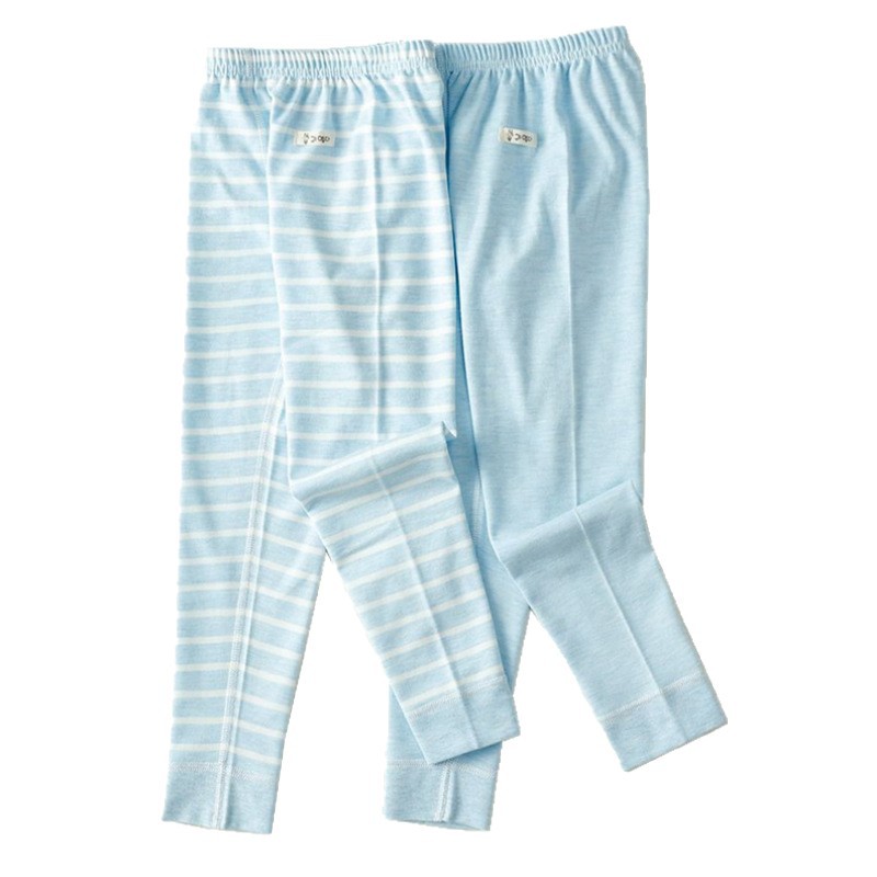 Two-Pack Children's Thermal Pants for Boys and Girls, Seamless Base Layer Pants, Colored Cotton Warm Long Pants, Baby Cotton Pants, Class a Seamless