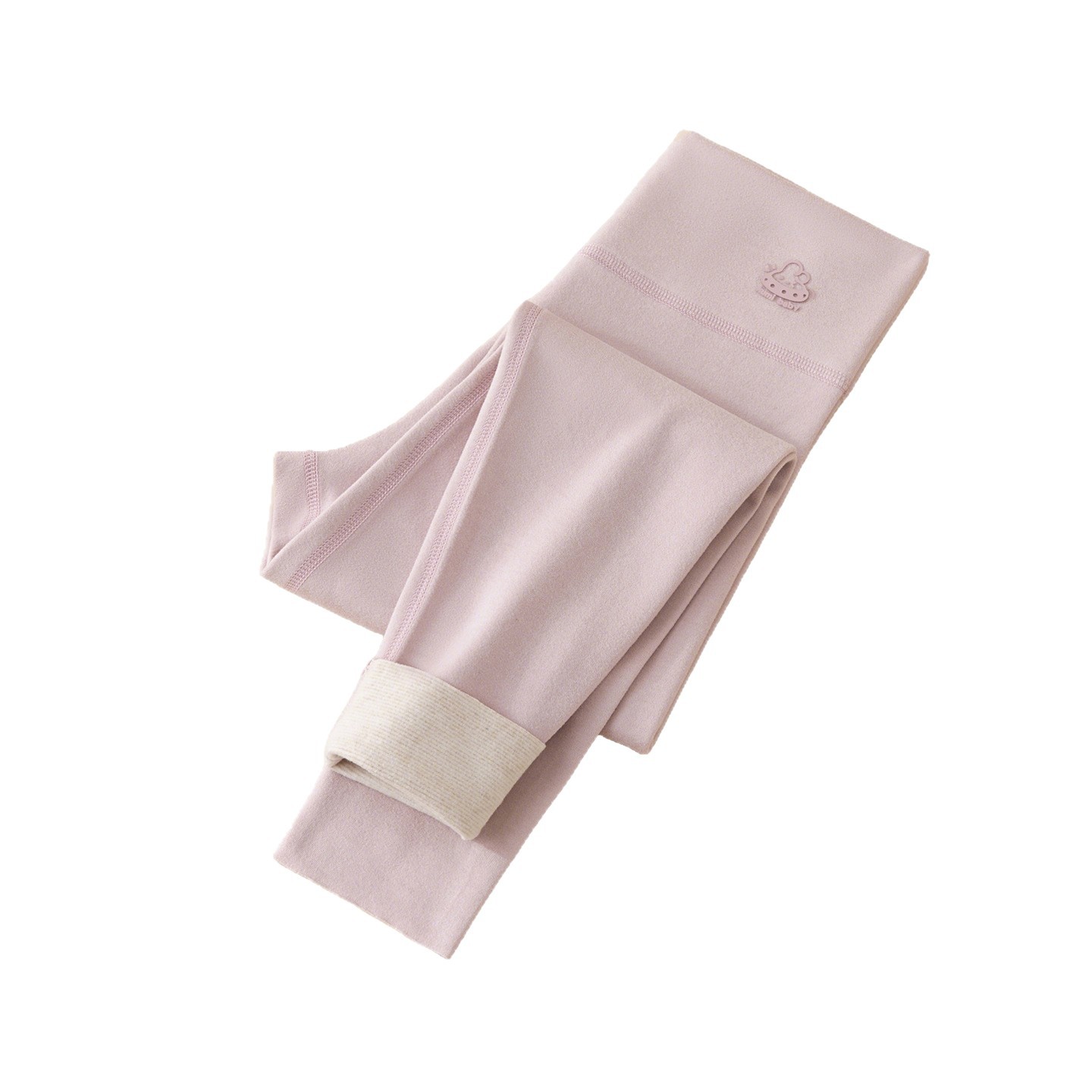 Children's Thermal Pants Autumn and Winter High-Waisted Belly-Protecting Wool Silk Inner Wear Autumn Pants Girls' Fleece-Lined Thickeneded Cotton Pants Leggings