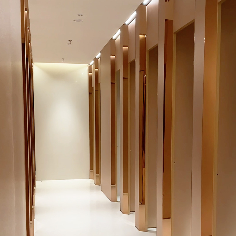 Public Restroom Partition Board Aluminum Honeycomb Anti-Better Board School Toilet Hotel Office Building Partition Board Project