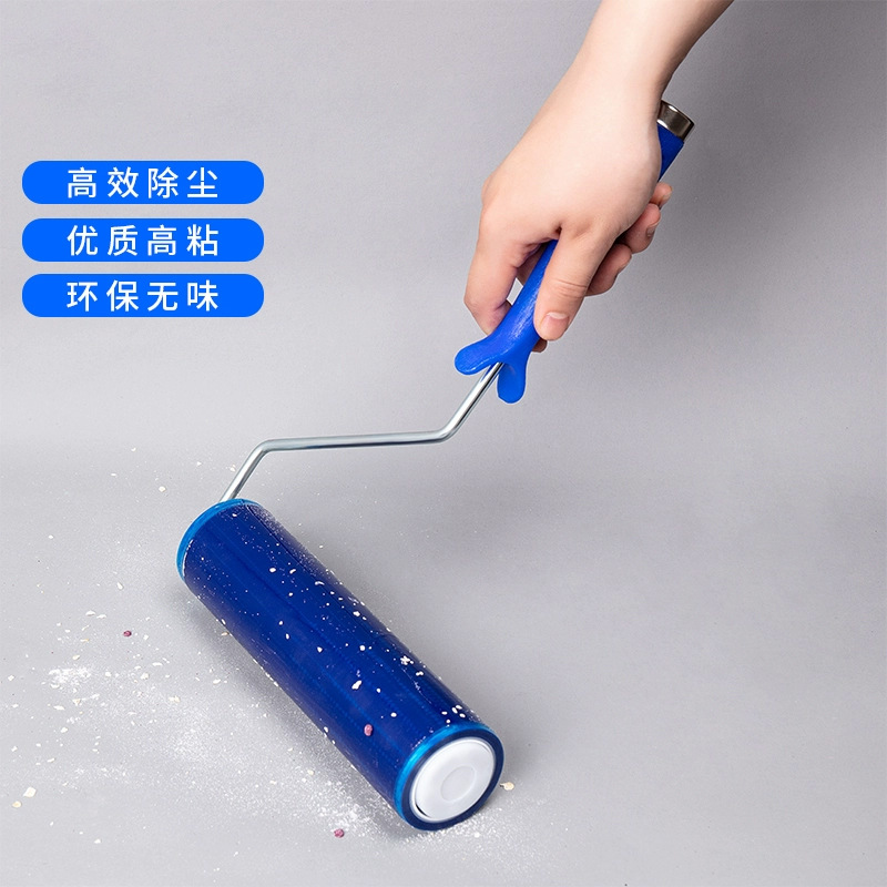 Pe Sticky Roller Tear-Off Roller Dust-Free Workshop Blue and White Industrial Dust Removal Roller Sticky Roller Multi-Specification