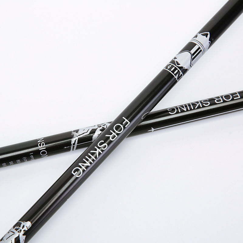 Double-Board Snowball Fight Retractable and Adjustable Multi-Functional Aluminum Alloy Cane for Adults and Children Universal Equipment Professional Ski Pole