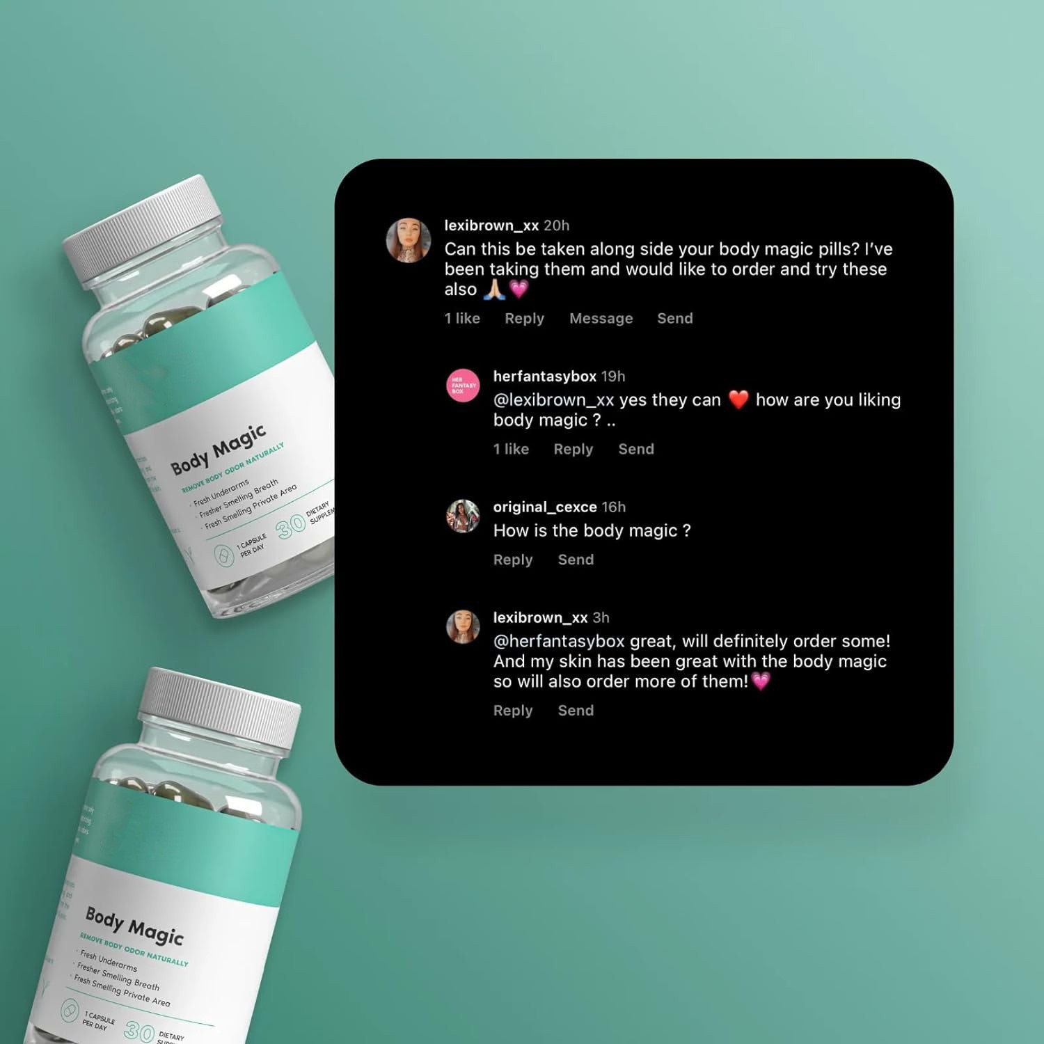 Foreign trade hot chlorophyll capsule Body Magic Capsules GMP manufacturers 30 tablets support OE M