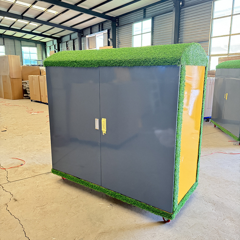 Kindergarten Graffiti Cabinet Outdoor Toy Storage Children's Storage Cabinet Toy Grid Cabinet Outdoor Multi-Functional Bookcase