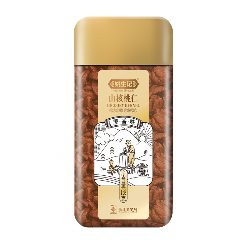 Yao Shengji 158g Lin'an mountain walnut kernel snack pecan nut fried goods small walnut kernel New Year Goods New Year