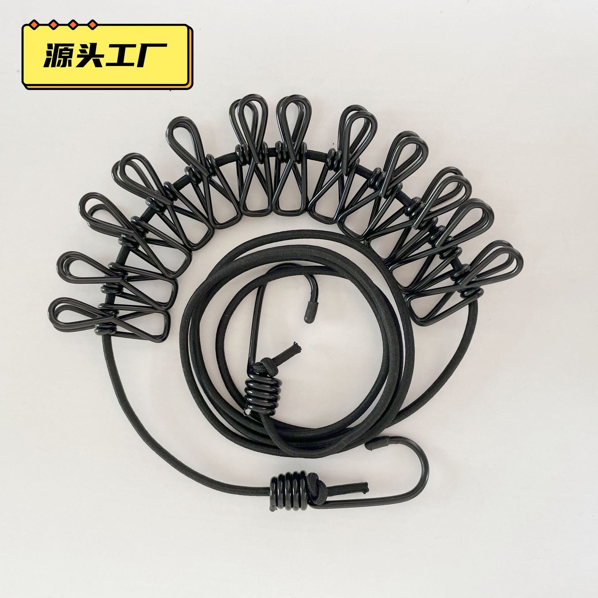 Factory direct supply portable clothesline color outdoor camping dormitory travel car drying line cross-border distribution