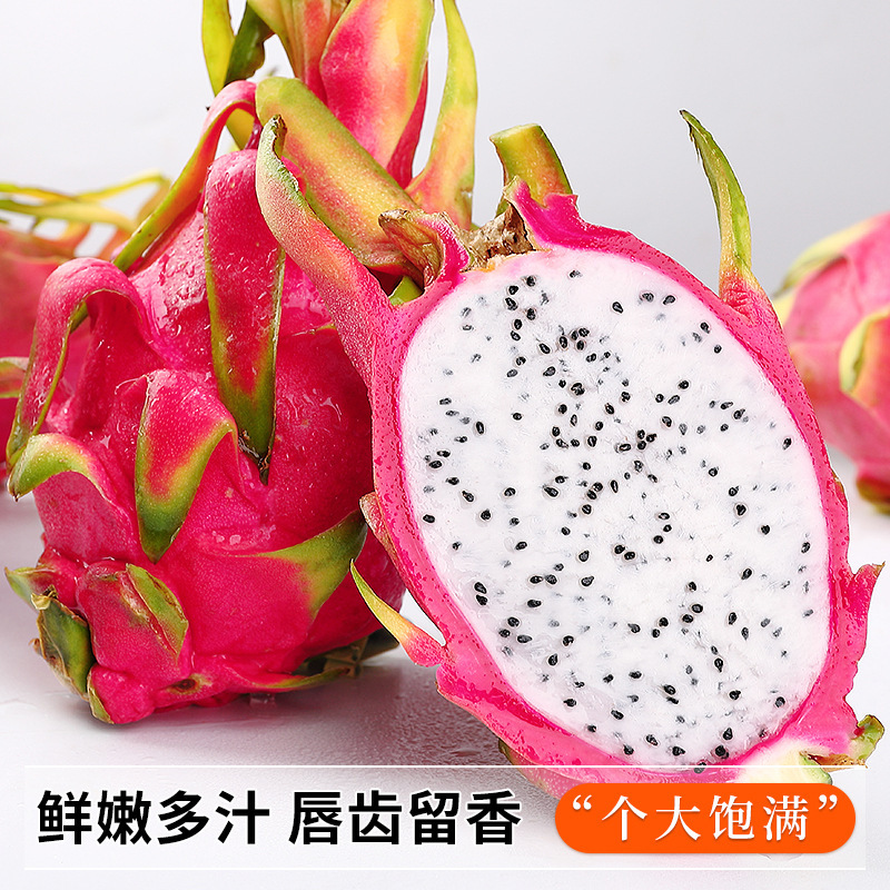 Fresh White Dragon Fruit 5kg in Season Tropical Fruit for Pregnant Women Imported from Vietnam White Flesh Dragon Fruit Whole Box Free Shipping