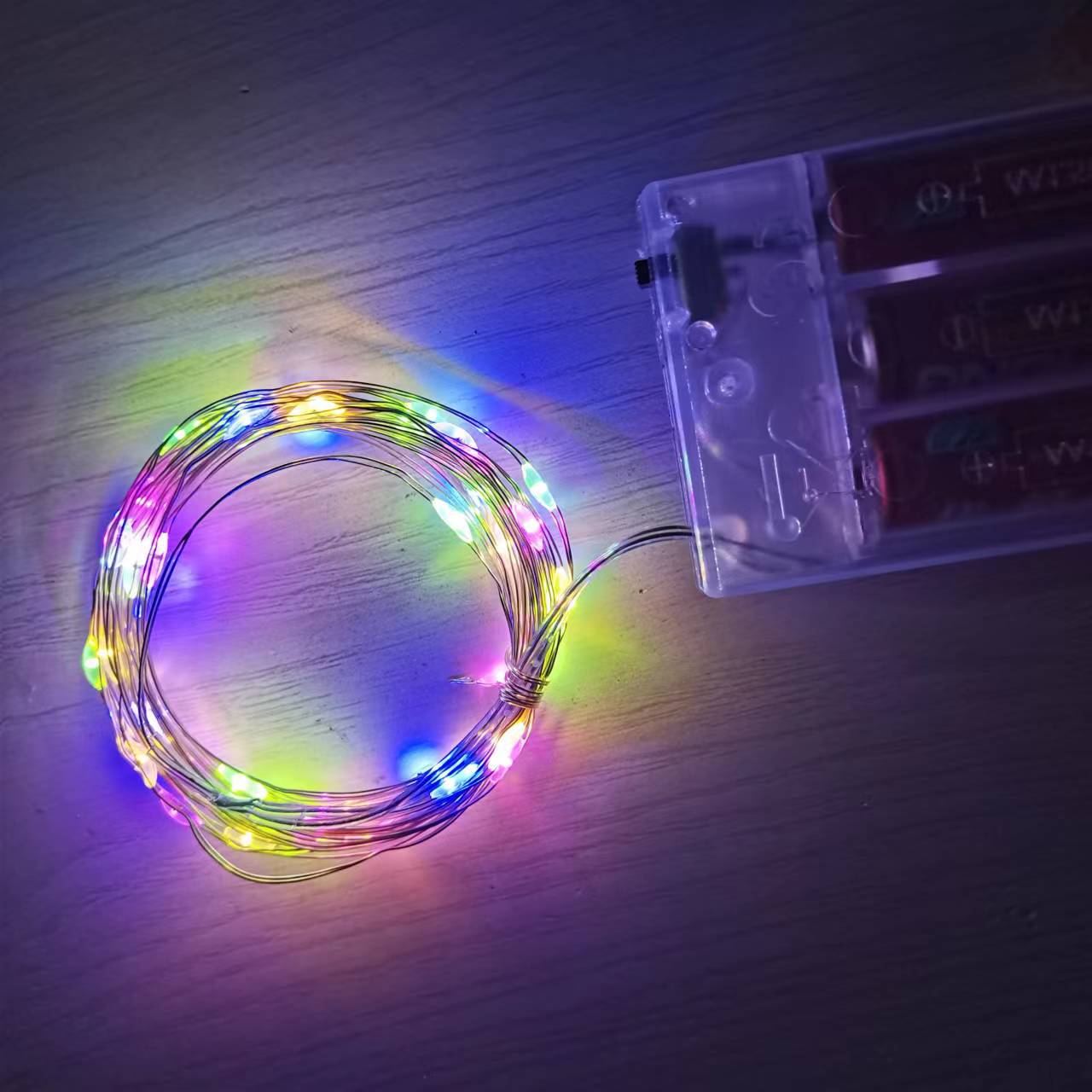 Led String Lights, Led Light Strings, Aa Battery Box, Bobo Balloon Decorations, European and American Christmas, Ip65 Waterproof, Copper Wire