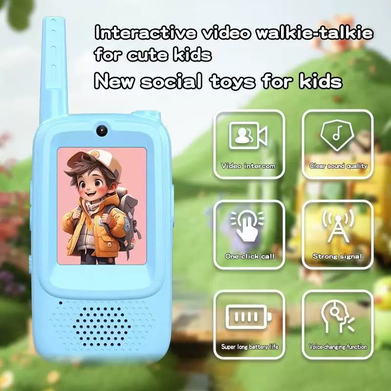 Amazon Children's Video Intercom, Video Intercom, Outdoor Long-Distance Wireless Parent-Child Toy Gift, Rechargeable