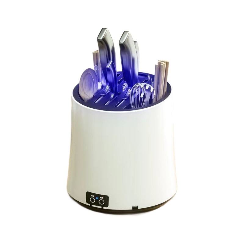 Disinfection Rotating Knife Rack Storage Rack Multifunctional Chopsticks Spoon Tube Kitchen Kitchen Knife Holder Chopsticks Cage Integrated Storage