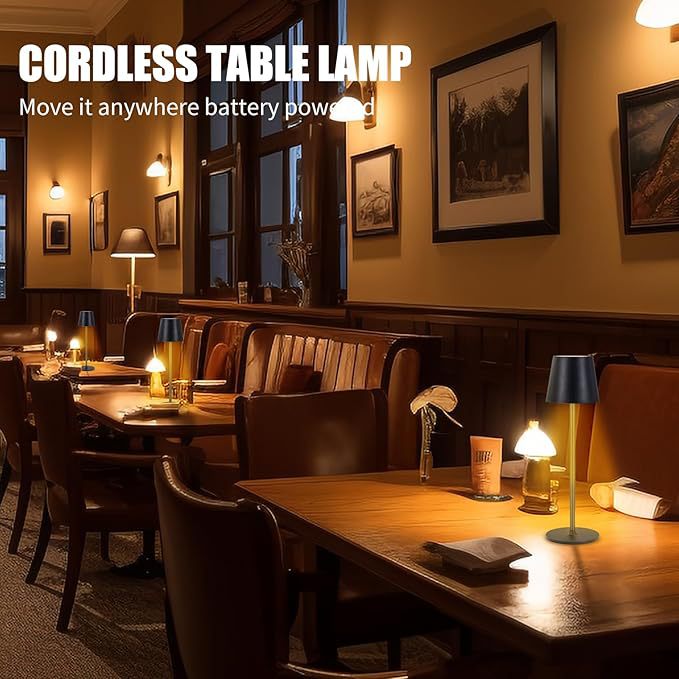 Ktv Bar Clear Bar Table Lamp Rechargeable Outdoor Camping Style Waterproof Bedside Creative Table Lamp Restaurant Dining Table Atmosphere Lamp