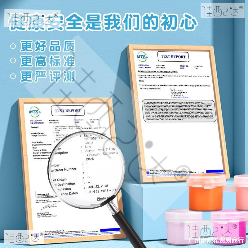 Acrylic Paint Set Waterproof, Sun-Proof and Non-Fading Kidsren's Non-Toxic Small Box 24 Colors Washable Oil Painting Dyeing