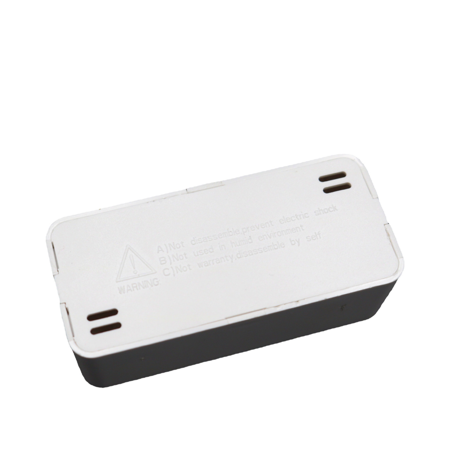 Spot Power Supply Shell White Small Square Box Pc Plastic Drive Shell Screw-Free Glue-Filled Waterproof Power Supply Shell