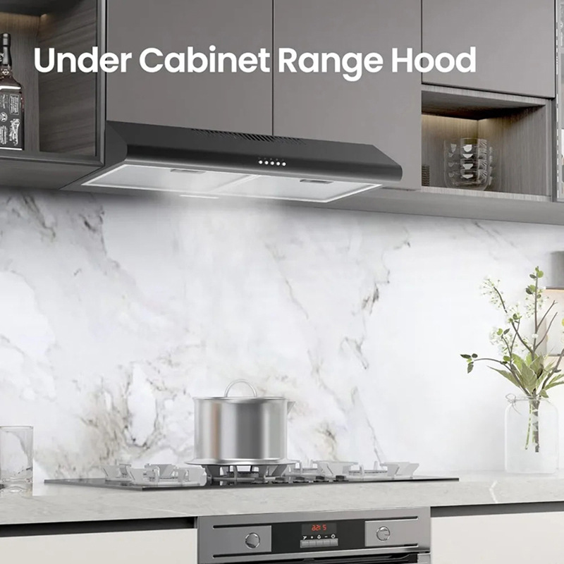 Cross-Border Supply |   Ultra-Thin Range Hood Household Embedded 600mm Small Apartment Hotel Mini Range Hood