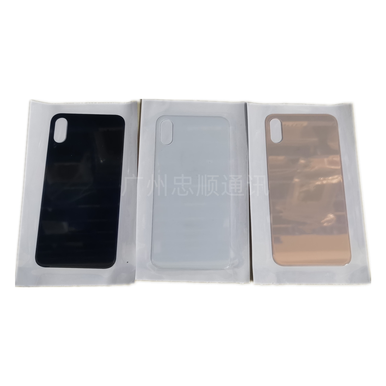 No-Disassembly Large-Hole Glass Back Cover Suitable for Apple 8P/Xsm/11/12/13/14Pmax Rear Glass Secondary Electroplating