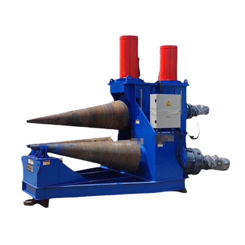 Roll Cone Machine 18mm Cone Rolling Machine Manufacturer Horn Mouth Rounding Machine Titanium Plate Hydraulic Cone Rolling Machine Cross-Border