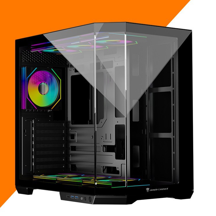 Jungle Leopard AS-01 Chassis Two-sided Glass Electric Competition Game Wide-body Internet Cafe Desktop ATX Chassis