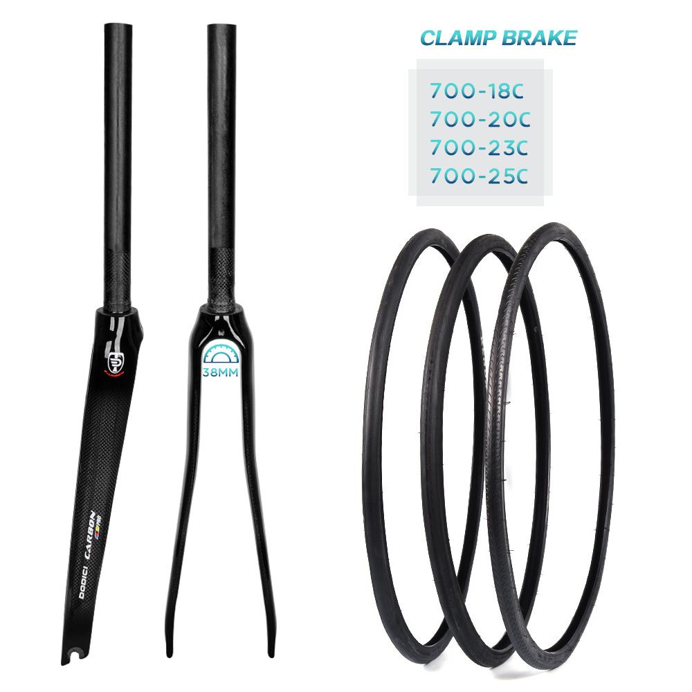 DODICI carbon fiber road front fork 700C race riding carbon front fork bicycle dead flying front fork carbon front fork