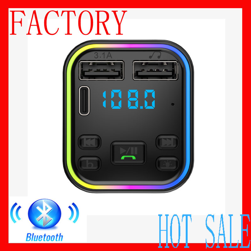 G38 cross-border car bluetooth mp3 player car charger fm transmitter hands-free dual-port usb receiver