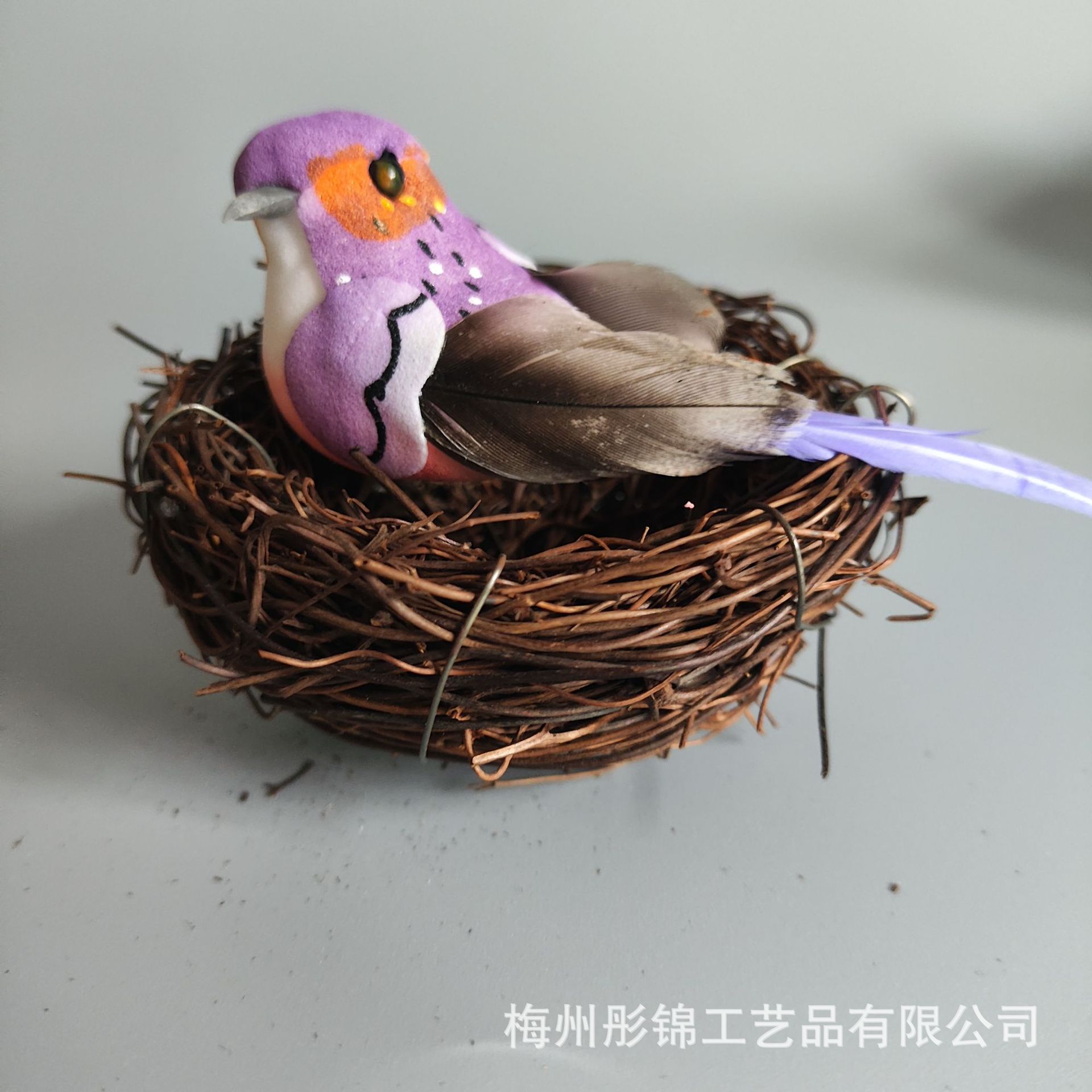 Factory supply 5-30cm frog Vine bird nest Easter decoration bird nest hand-woven outdoor hanging tree bird nest