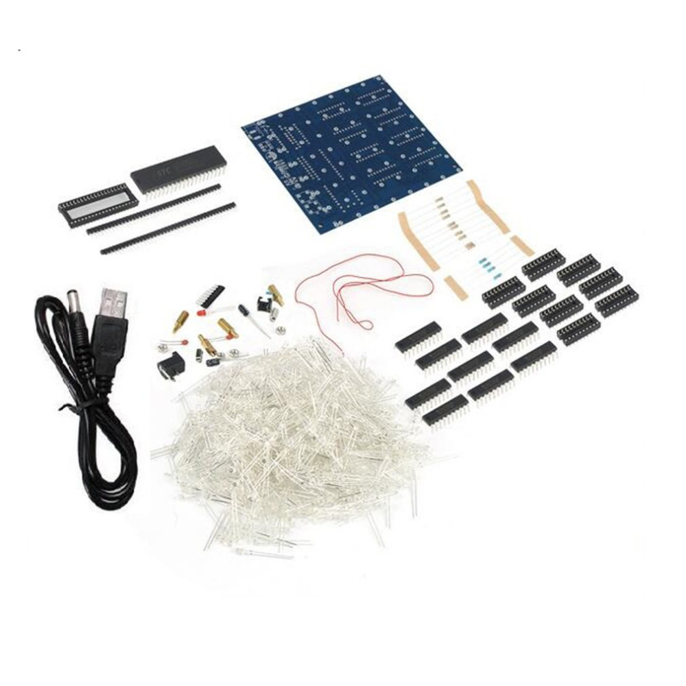 3D8 Light Cube DIY Kit (573+2803+5a60s2) 8*8*8 Light Cube Kit Free Information