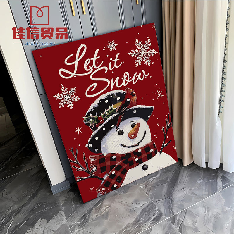 Foreign trade Christmas Santa Claus diy digital oil painting factory direct hand painted coloring bedroom living room decorative painting