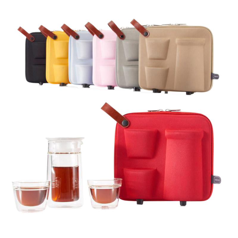 Manufacturer Customized Eva Tea Set Bag, Portable Tea Cup and Teapot Cosmetics Bag, Shock-Proof and Drop-Proof, Can Print Logo, Etc