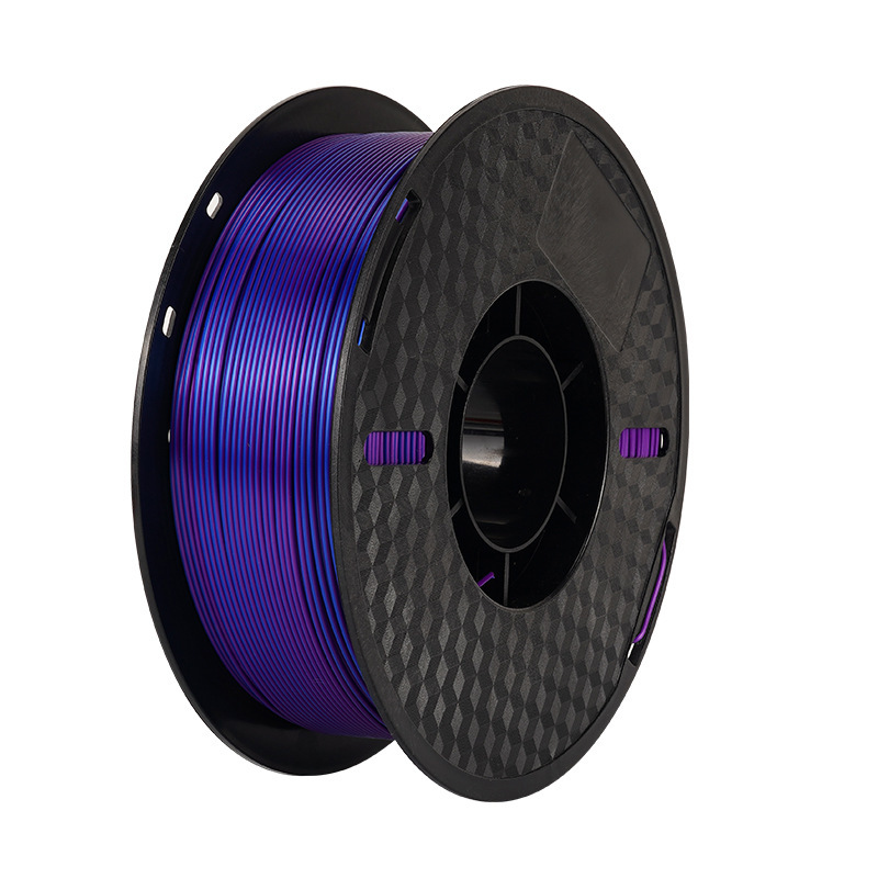 Silk Multi-Color 3D Printer Consumables Pla Silk Monochrome Three-Color Black Blue Purple Gradient 1.75mm High-Speed Printing