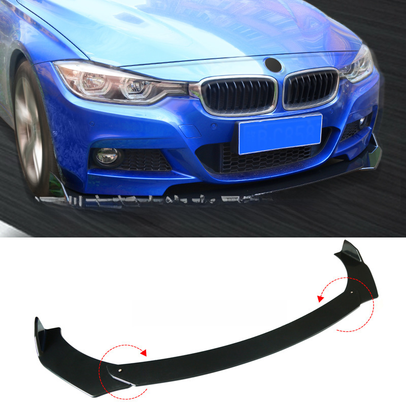 Source factory supply cross-border car modification universal combination front shovel three-stage adjustable front surround front lip spoiler