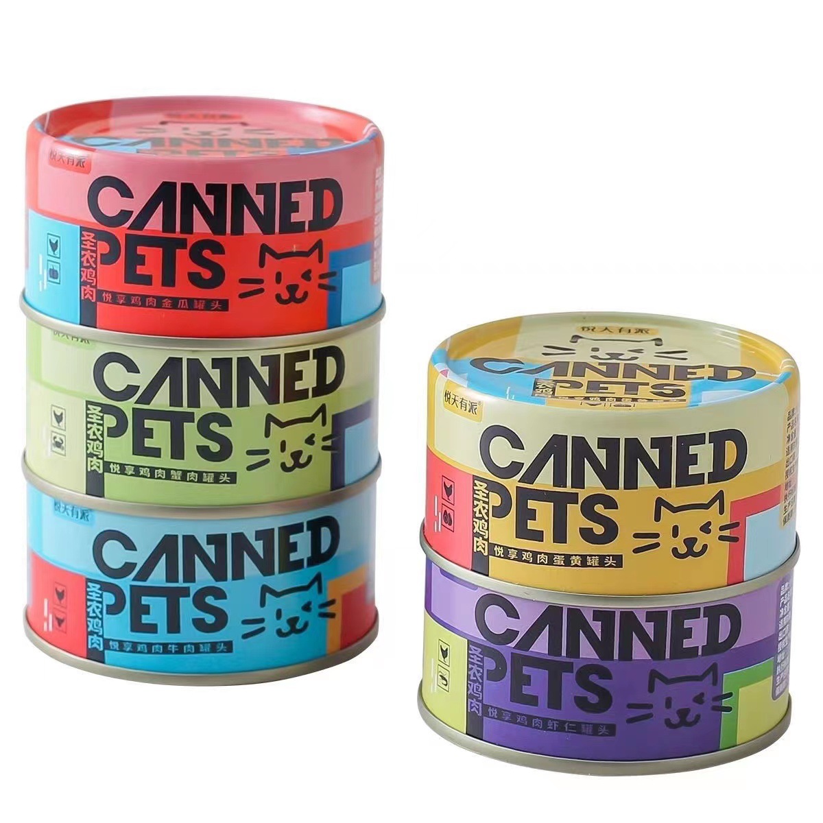 Yuetian Youpai Cat Canister Saint Farm Chicken Beef Canned Cat Snacks Canned Cat Wet Food 85g