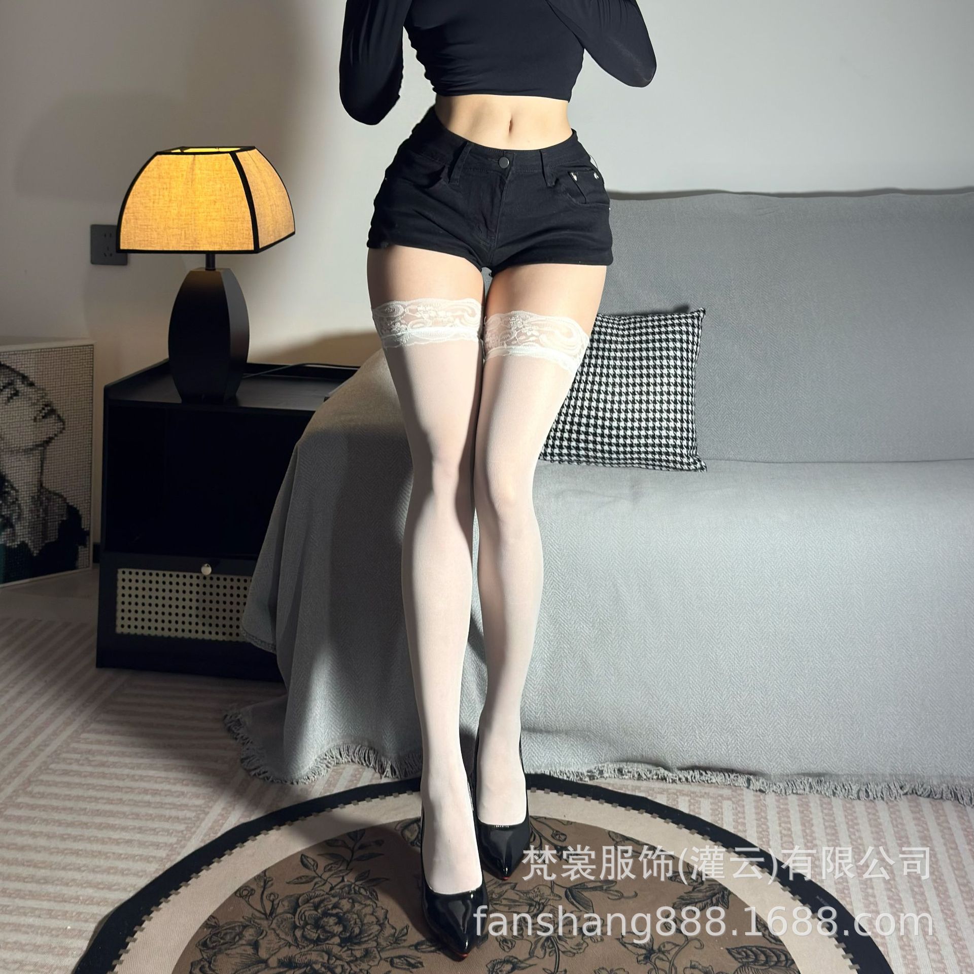 Danheduo Multi-Color Lace Stockings High Elastic Stockings Sexy Intimates Sexy Pure Lust Black Silk Beautiful Leg Stockings