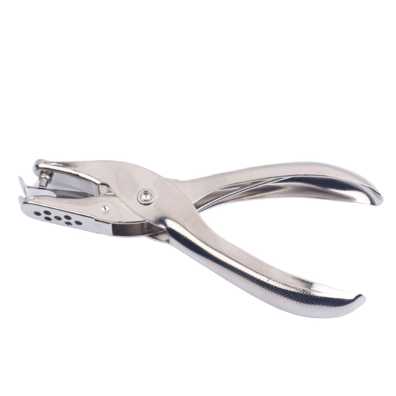 Hand-held Punching Machine Manual Single Hole Puncher Loose-up Mini Metal Punching Clamp Labor-saving Paper Punching Machine