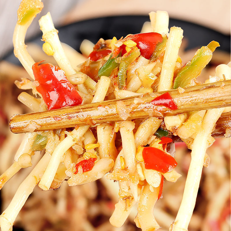 Guizhou and Sichuan Specialty Cold Stir-Fried Houttuynia Cordata, Crispy and Sour, Cold Stir-Fried Vegetables, Houttuynia Cordata, Ready-To-Eat Wholesale for Student Dormitories