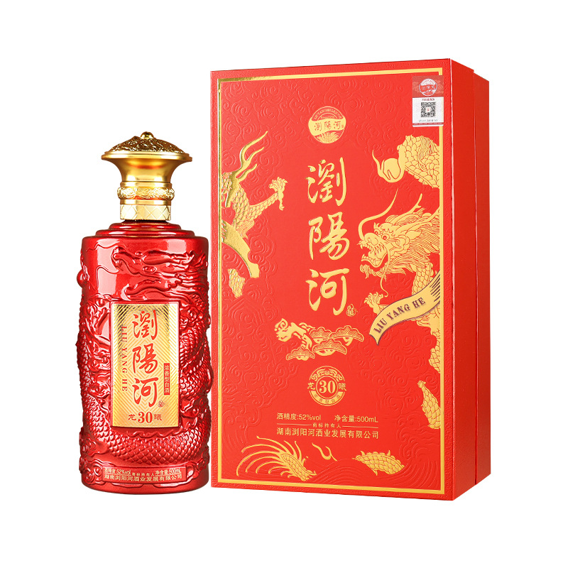Factory Direct Sales of Liuyang River Strong-Flavor Liquor in Gift Boxes for Gifts, Banquets, Wholesale and Dropshipping of Liquor