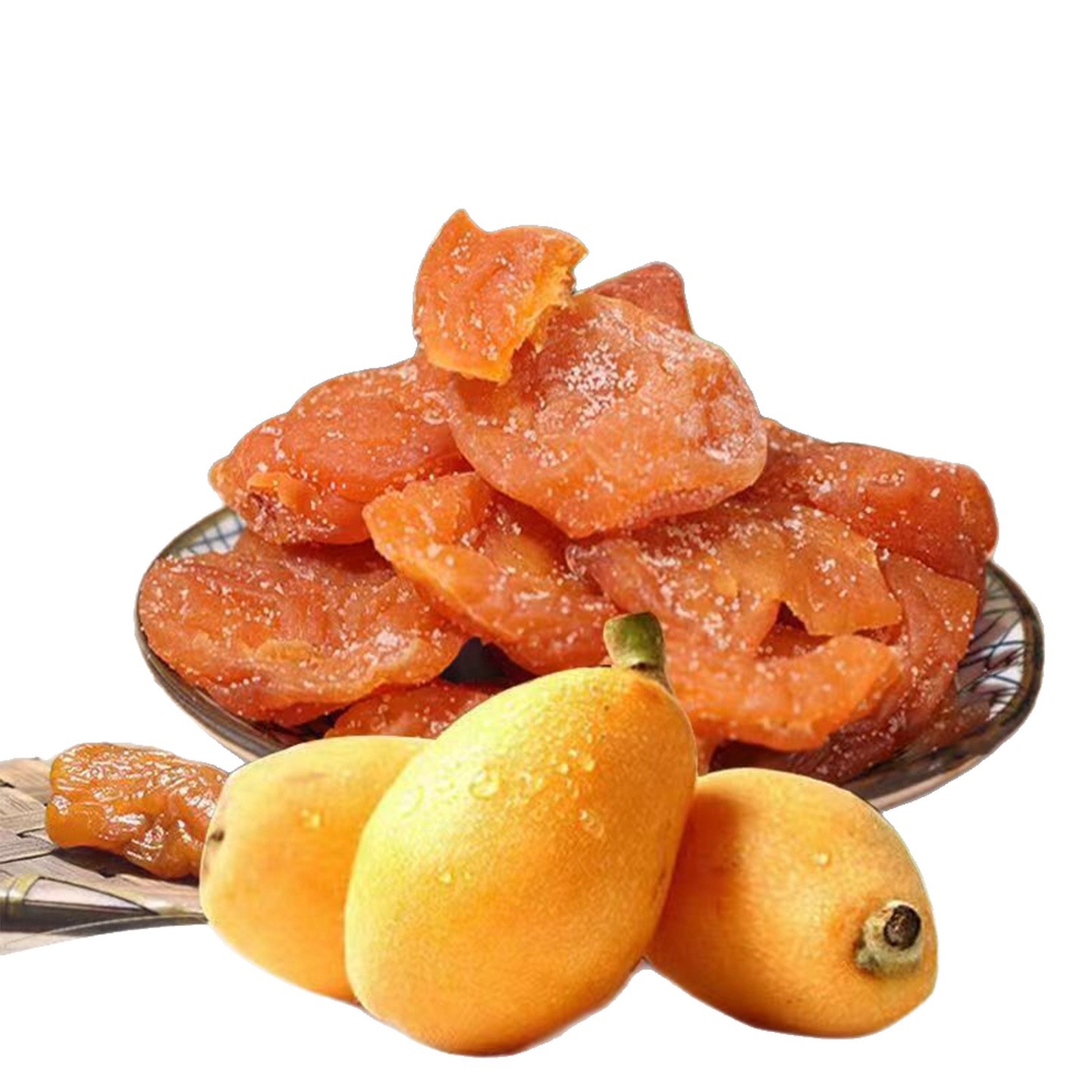 Household New Year Snacks, Dried Grass Pipa, Original Flavor Bamboo Salt, Dried Loquat, Fujian Yunxiao Specialty, Original Flavor, Seedless