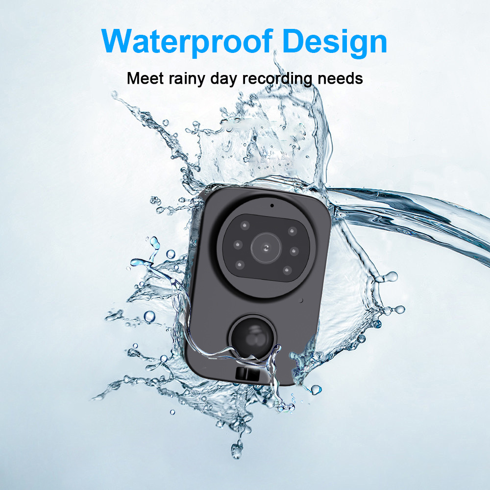PD01 Waterproof Camera Back Clip Card Pocket Camera Outdoor Sports Photography HD 9H Live Recorder