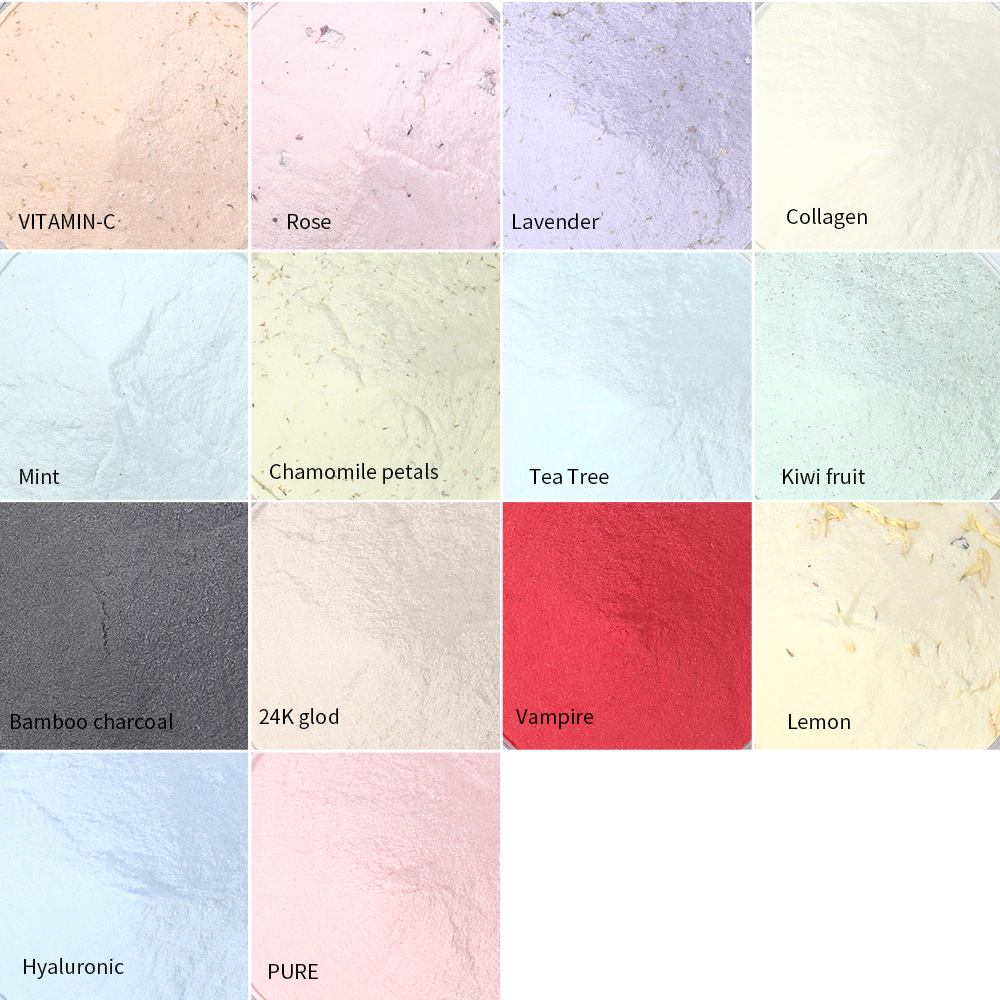 Cross-border Petal mask powder crystal jelly rose snow grass soft film powder beauty salon special canned wholesale