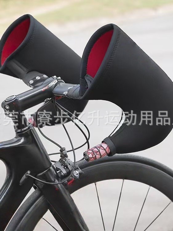 Road Cycling Gloves Warm Men and Women Anti-Slip Windproof Bicycle Cold-Proof Outdoor Gloves Ski Winter Cross-Border Gloves