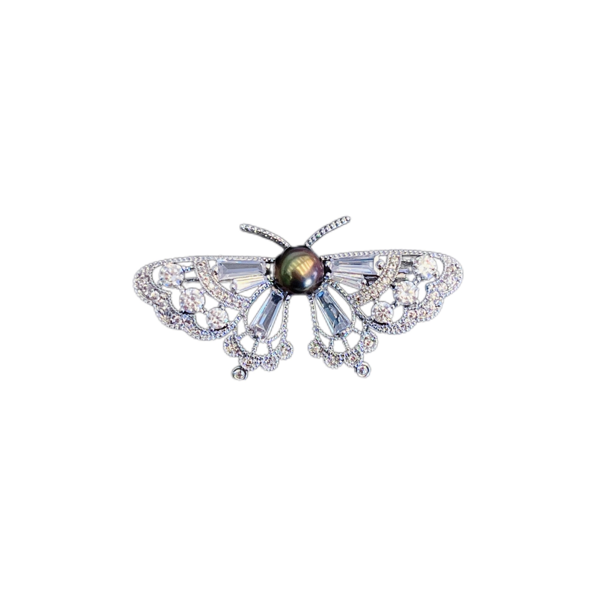 Winter New Butterfly Flower Ring Element tian Ran Freshwater Pearl Pin Fashion Corsage All-match Suit Brooch