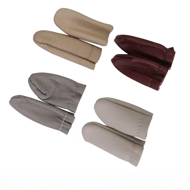 DIY Leather Hand-stitched Finger Coat Cowhide Finger Coat Finger Coat Wool Felt Comfortable and Toughness
