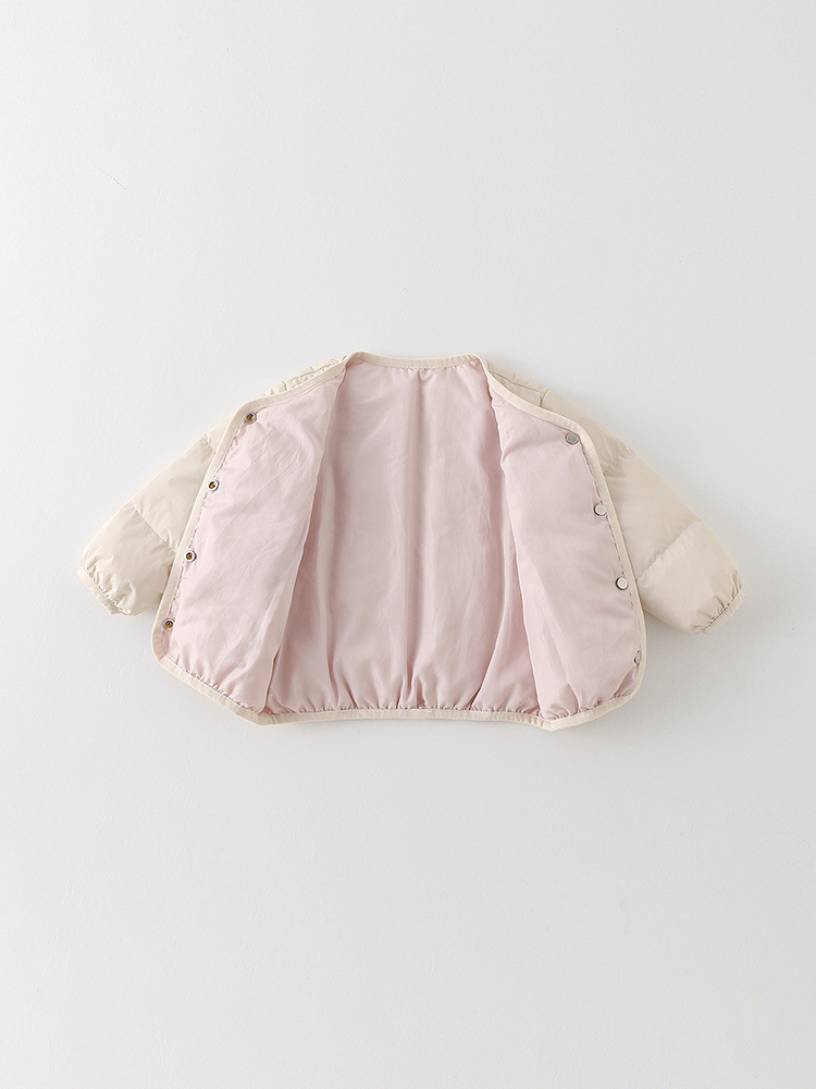 Girls' down Jacket 2025 New Stylish Autumn and Winter Boys' 90% White Duck down Coat Infant Warm A-Class