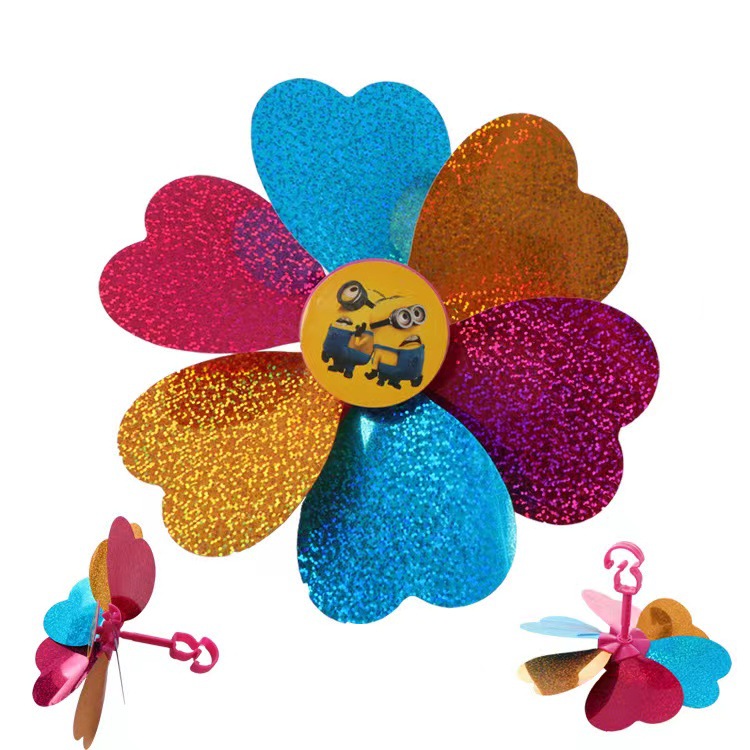 Children's Scooter Frog Car Windmill Accessories Skateboard Stroller Colorful Plastic Small Windmill Light and Light