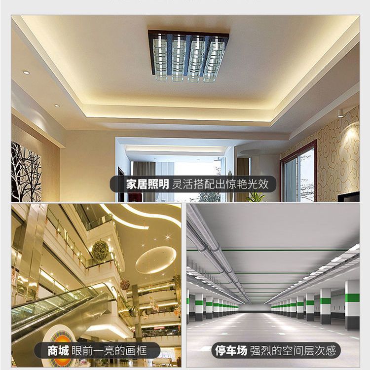 T8 Led Tube Strip Light Household Bulb Single Lamp Energy-Saving 1.2m Light Tube Integrated Fluorescent Lamp Bracket Double-Ended