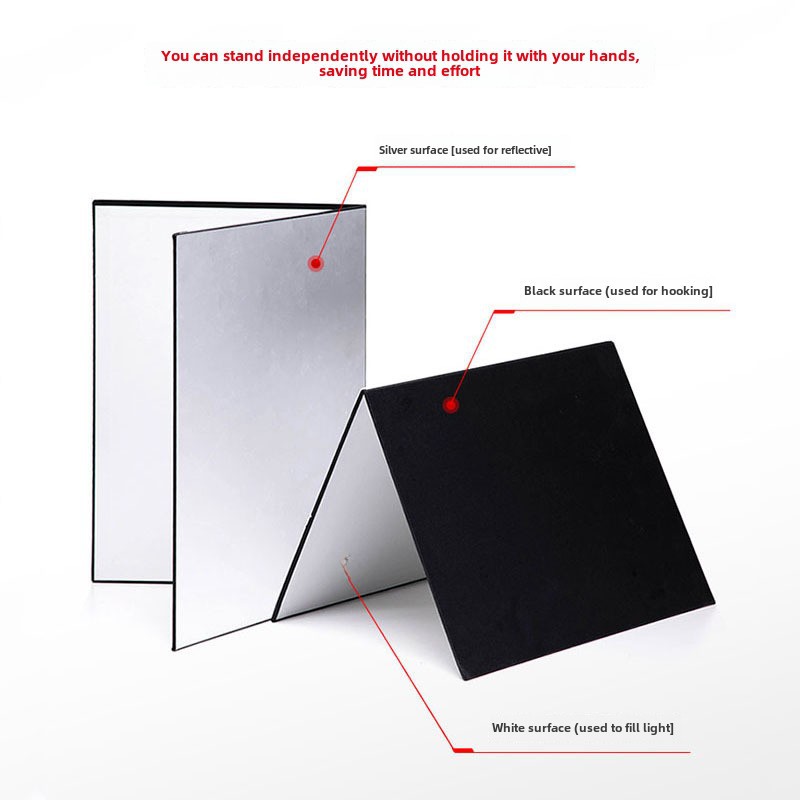 A4 Foldable Photography Cardboard Reflector Plate Refill Plate Thickened Photography Background Products Photography Accessories Shooting Props