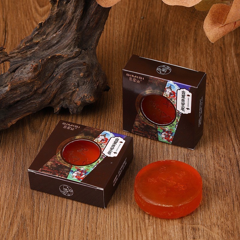 [Simi silk] Cordyceps soap Cordyceps Ganoderma lucidum essential oil soap handmade soap cleaning and moisturizing 80G