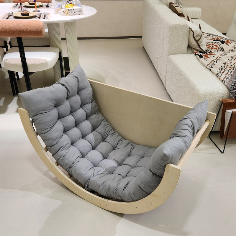 Children's Recliner Baby Rocking Chair Multifunctional Climbing Frame Arch Bridge Rocking Chair Comfort Cradle Combination Slide Rocking Bed