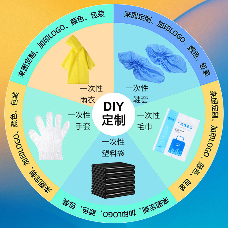 Disposable Hooded Raincoat Full-Body Protective One-Piece Rafting Suit Long Portable Adult Travel Poncho Waterproof